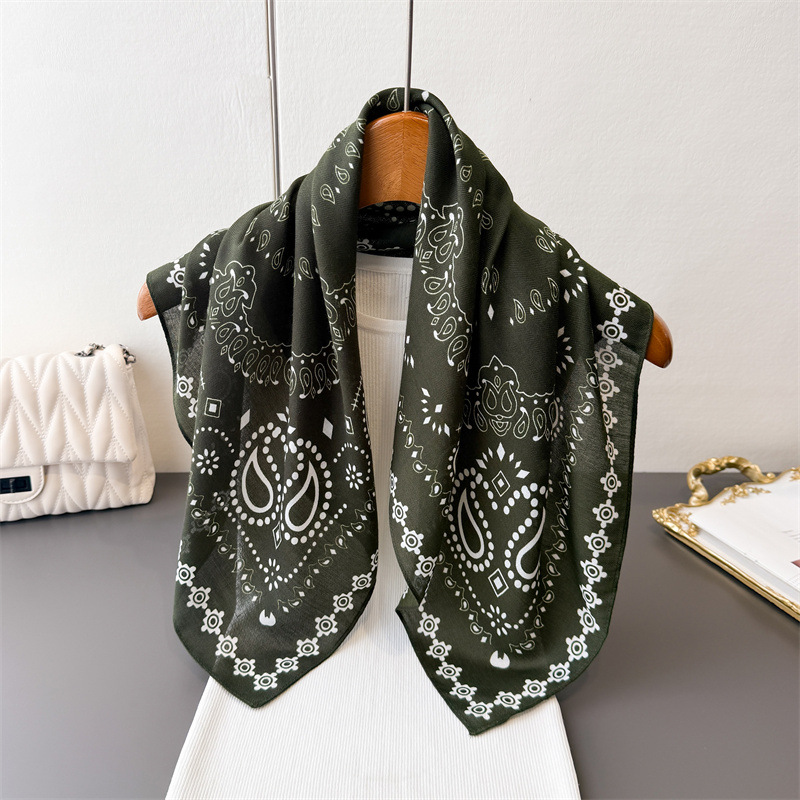 Pure Cotton Women Scarf Square - Bandana Cotton ulasan dan harga