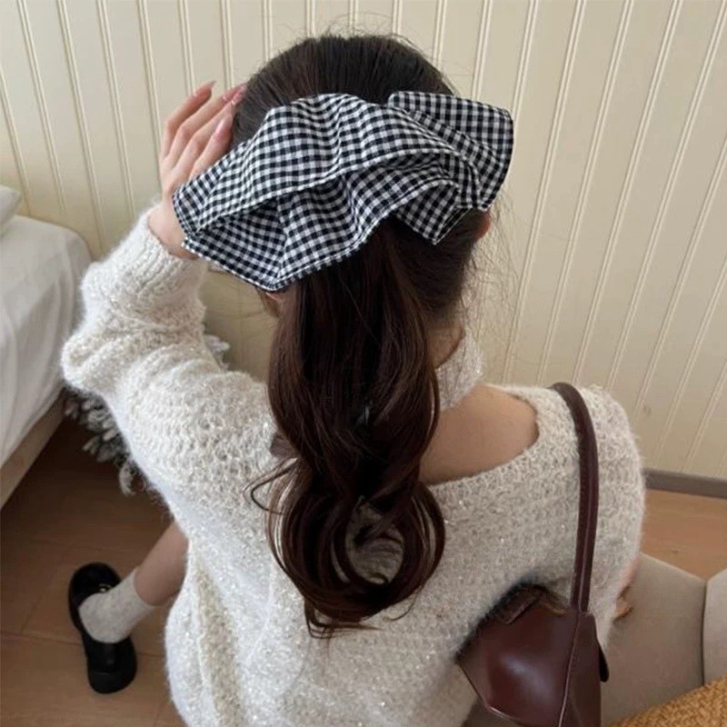 Extra Large Plaid Hair Ties El - Silk Tie Striped ulasan dan harga