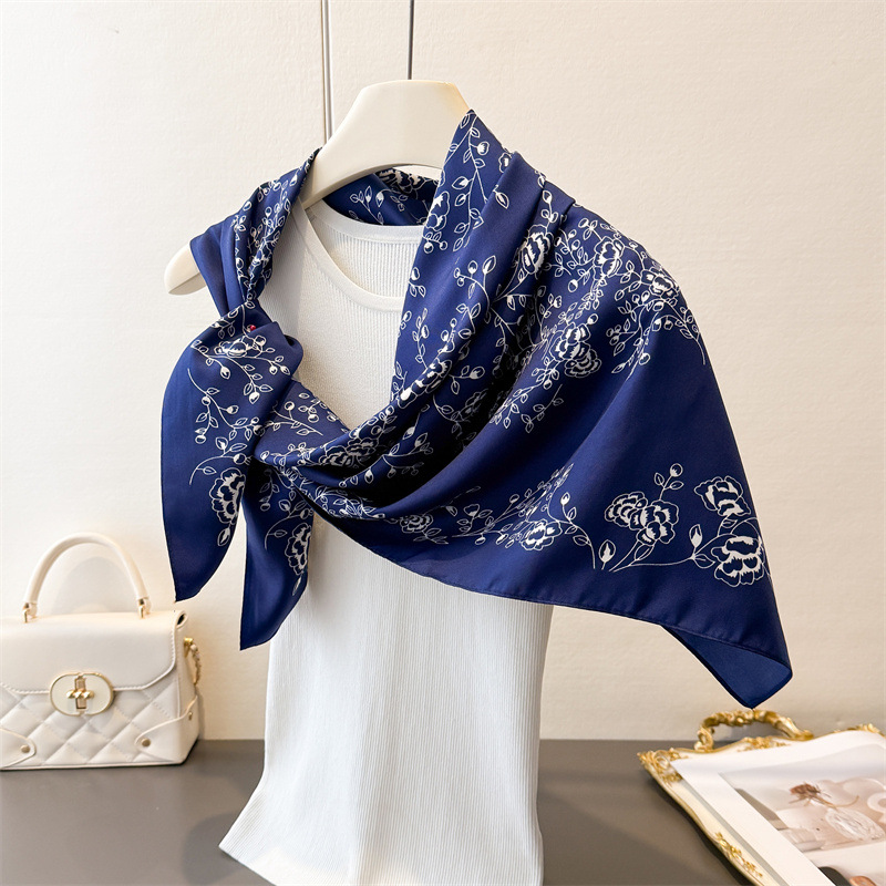 Luxury Vintage 90X90cm Square  - Ascot Neck Scarf ulasan dan harga