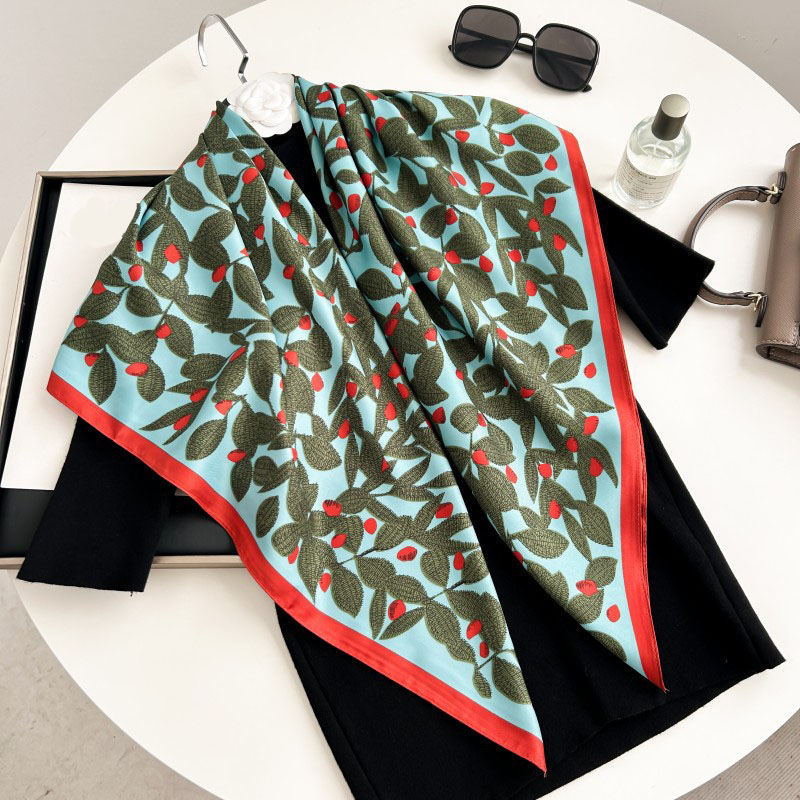 90cm Square Scarf High Quality - Ascot Neck Scarf ulasan dan harga