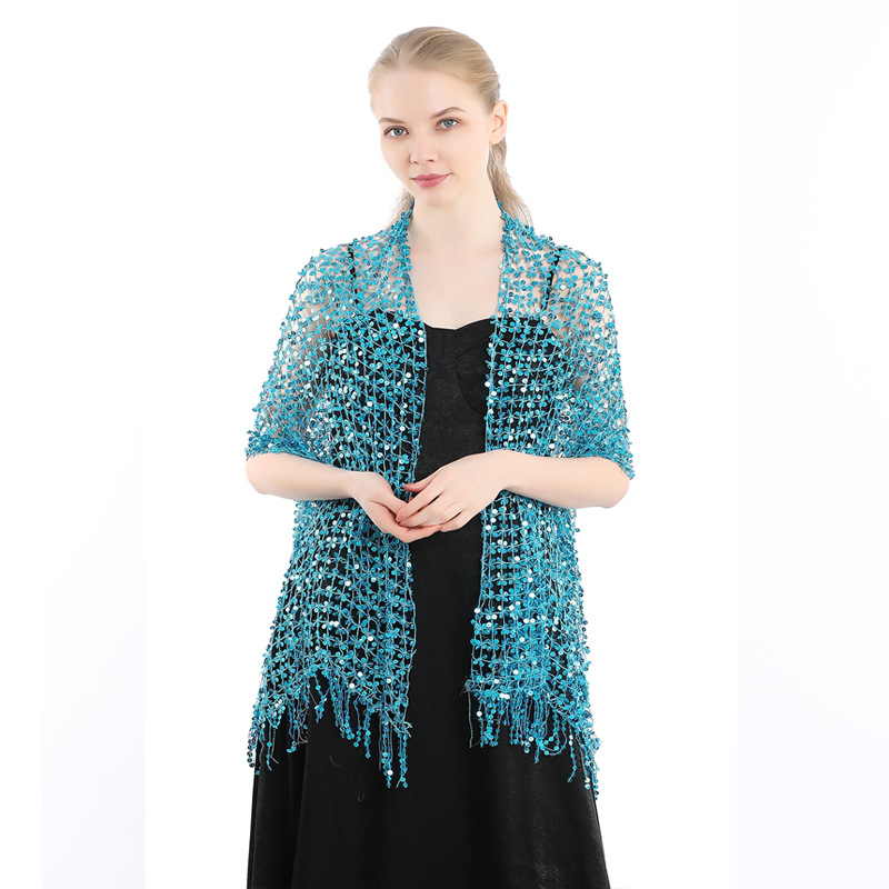 European and American Sequins  - Stole Wedding Shawl ulasan dan harga