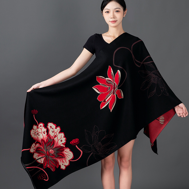 Women Winter Shawl Cashmere Sc - Woven Scarf Blanket ulasan dan harga