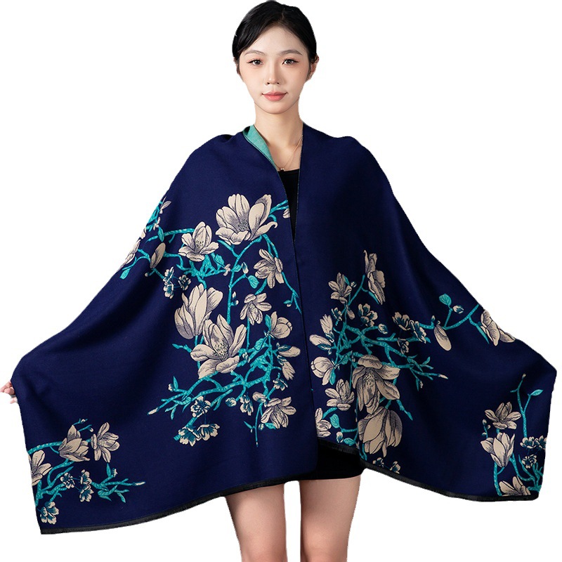 Women Winter Shawl Cashmere Sc - Woven Scarf Blanket ulasan dan harga