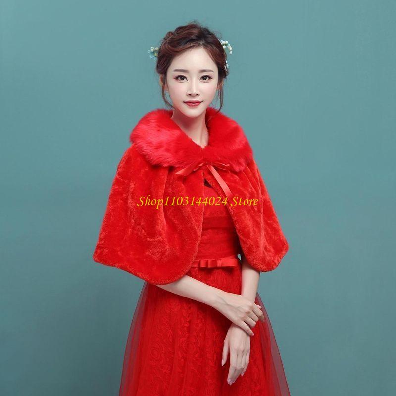 N5KE Womens Winter Thicken Plu - Stole Wedding Shawl ulasan dan harga