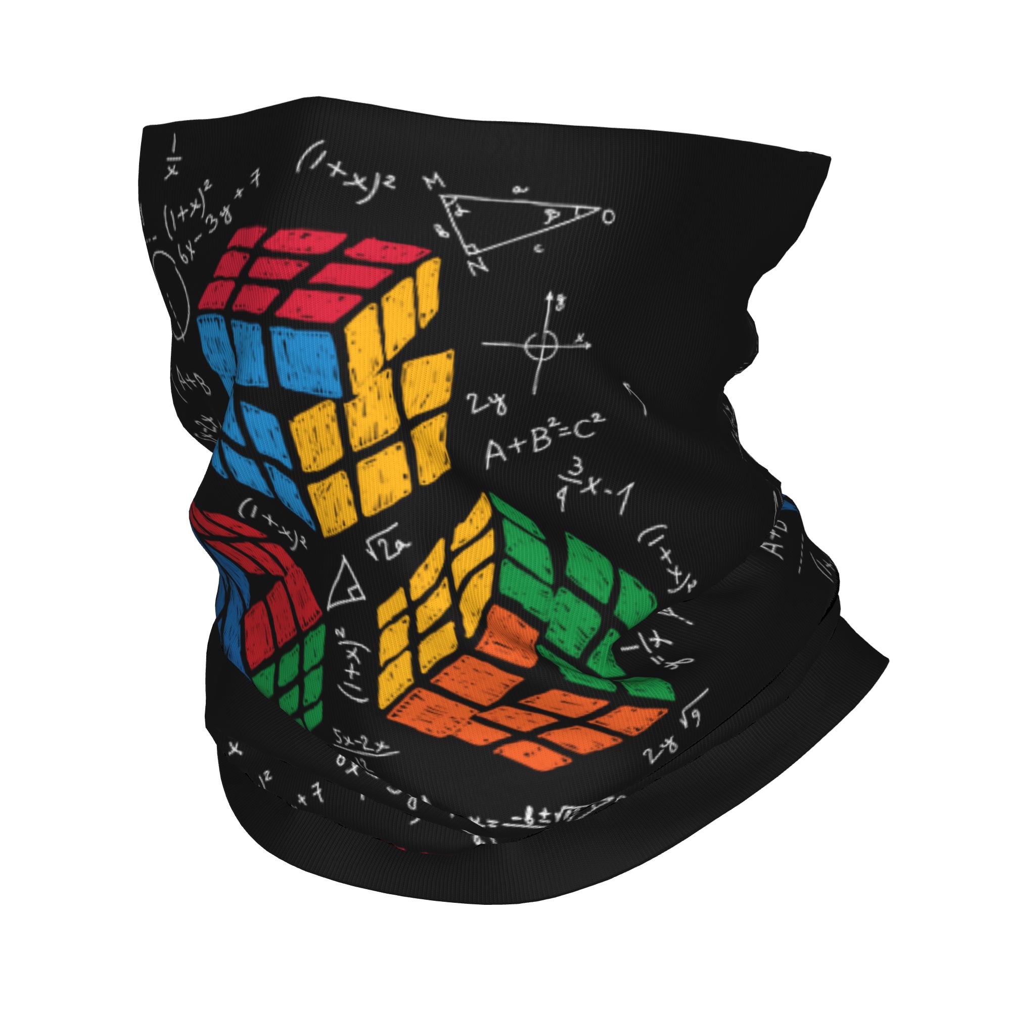 Custom Math Rubiks Cube Winter - Neck Warmer Tube ulasan dan harga