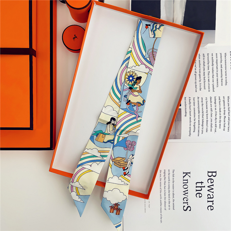 Women 100% Mulberry Silk Scarf - Ascot Neck Scarf ulasan dan harga