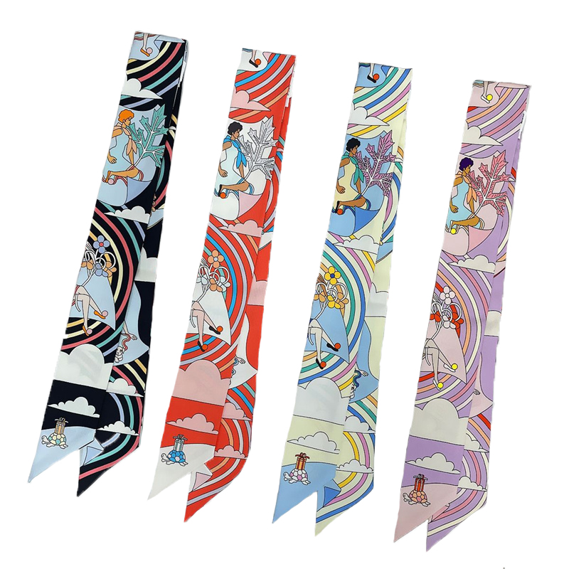 Women 100% Mulberry Silk Scarf - Ascot Neck Scarf ulasan dan harga