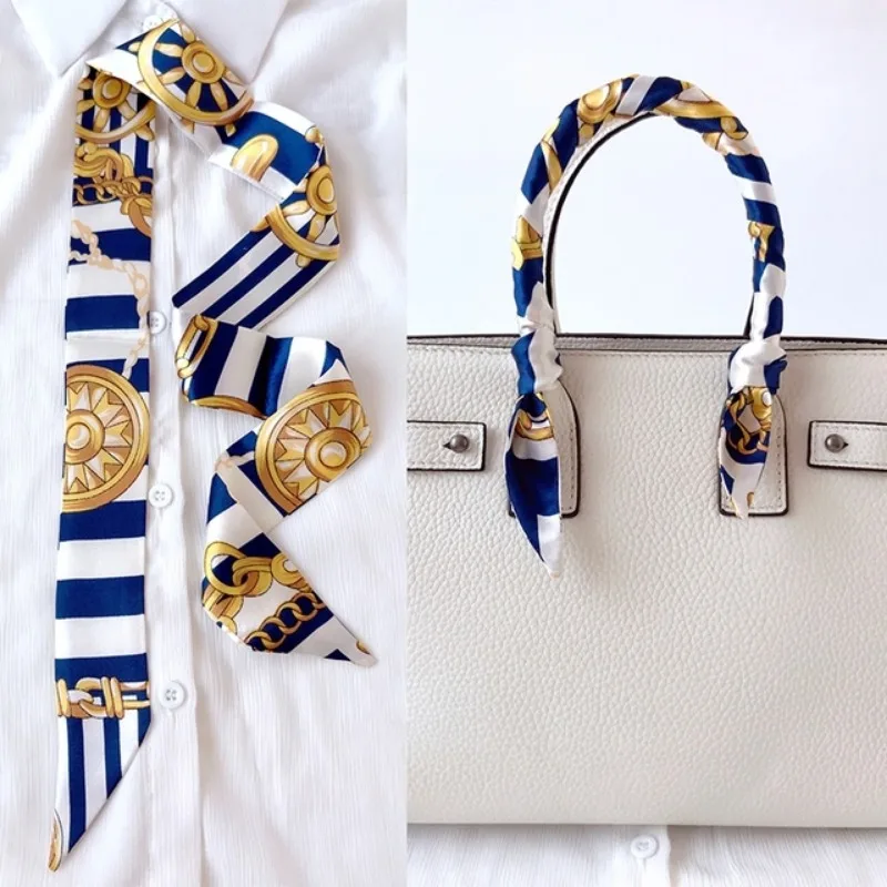 Skinny Long Hair Strip Women S - Ascot Neck Scarf ulasan dan harga