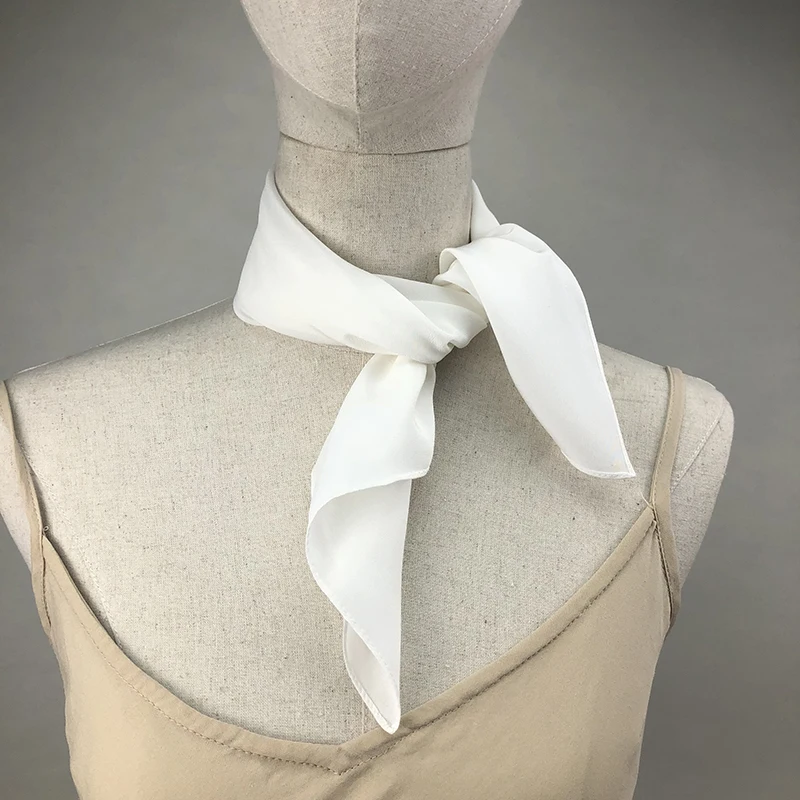 New Women Silk Scarf Square Ne - Ascot Neck Scarf ulasan dan harga