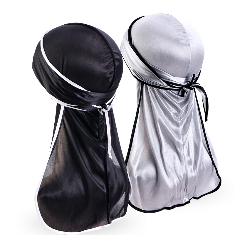 2PCS/LOT Unisex Men Satin Dura - Bandana Doo Rag ulasan dan harga