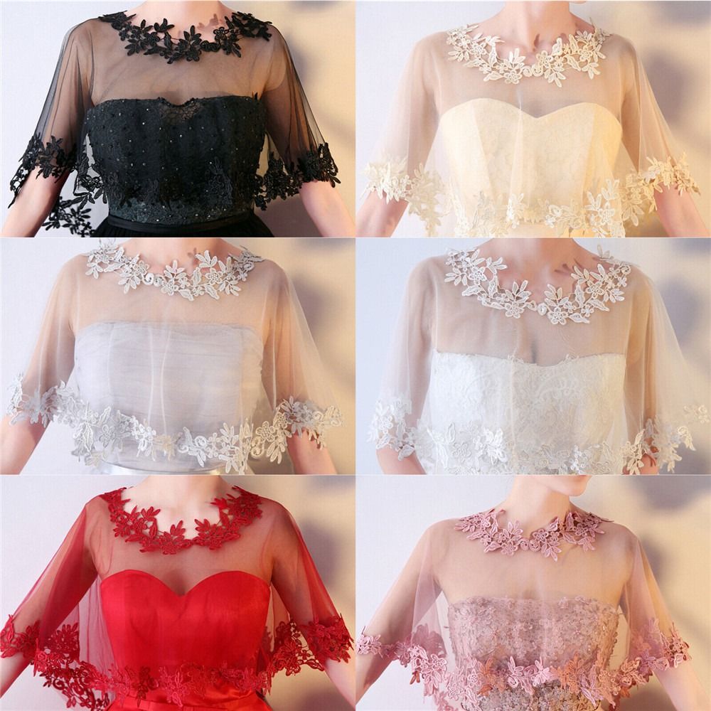 Women Party Bridal Casual Lace - Stole Wedding Shawl ulasan dan harga