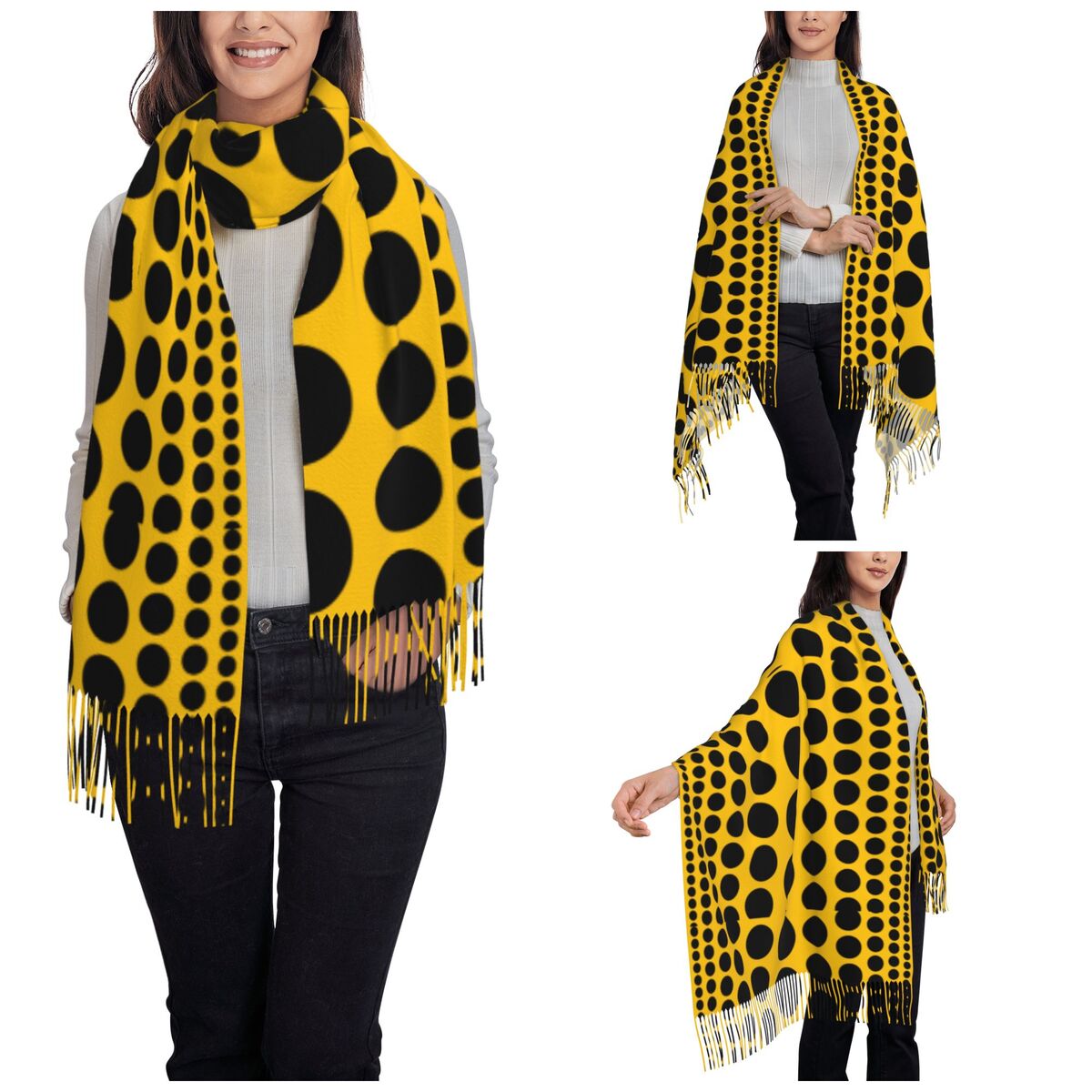 Infinity Polka Dots Scarf for  - Infinity Scarf Knit ulasan dan harga