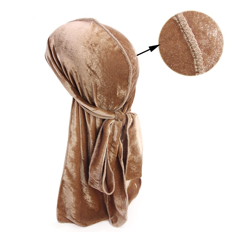 New Luxury Men's Velvet Durags - Bandana Doo Rag ulasan dan harga