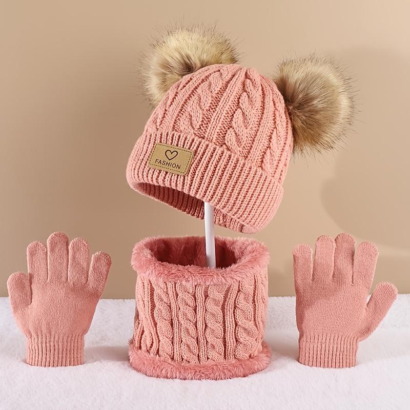 Toddler Kids Pom Pom Decor Bea - Infinity Scarf Knit ulasan dan harga