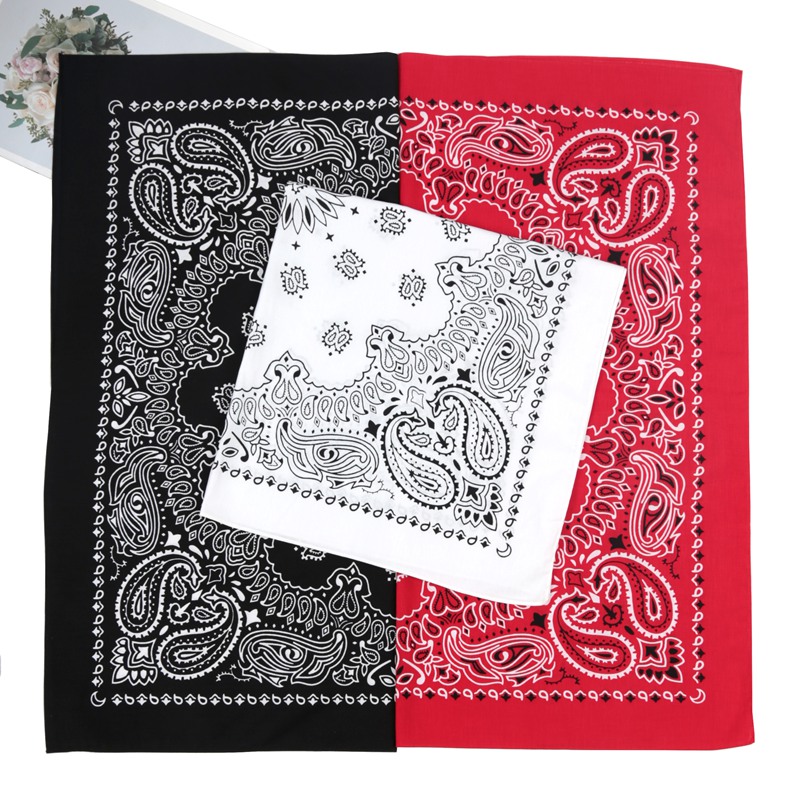 70*70cm Unisex Women 100% Cott - Bandana Cotton ulasan dan harga