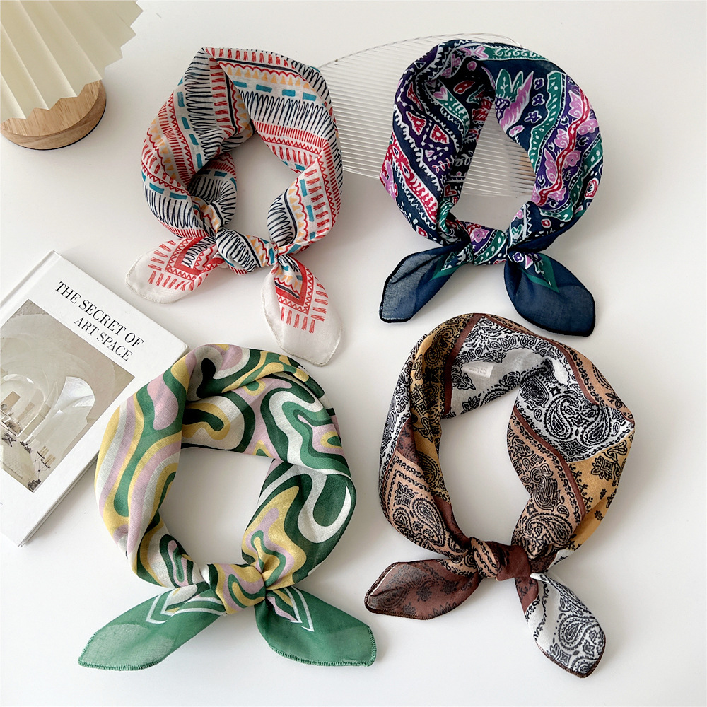 Fashion Cotton Scarf Women Flo - Bandana Cotton ulasan dan harga