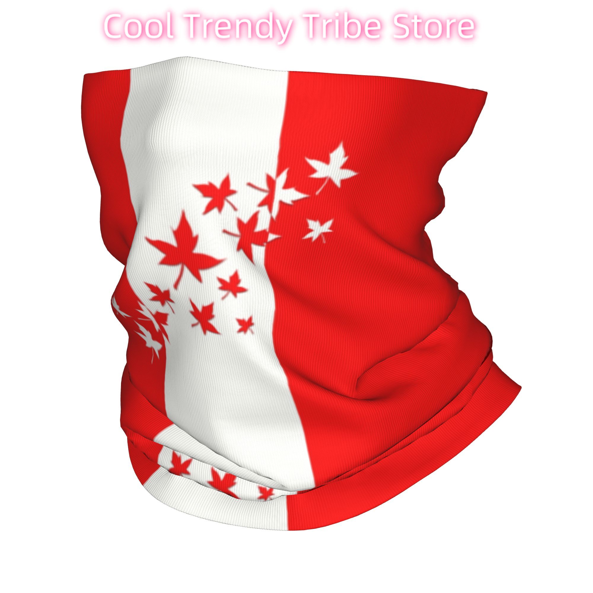 Custom Maple Leaf Canada Flag  - Neck Warmer Tube ulasan dan harga