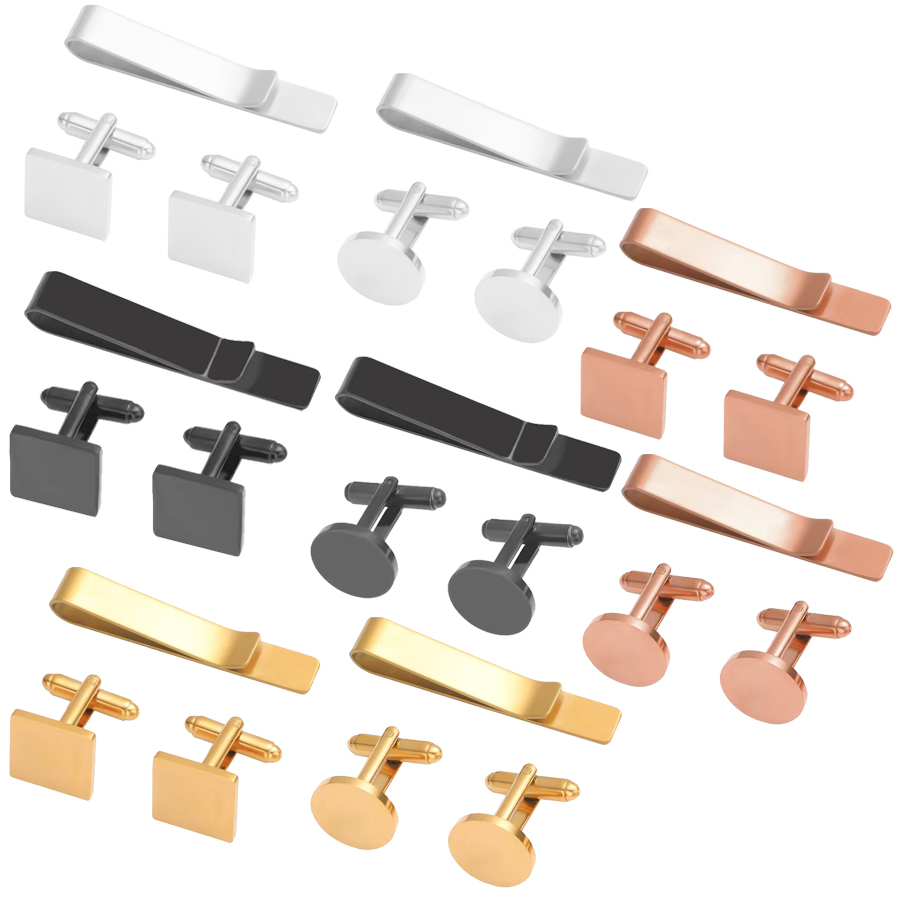 Freeteeme New Fashion Cufflink - Tie Bar Set Gift ulasan dan harga