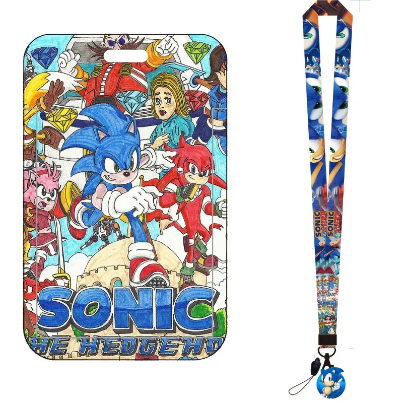 Cartoon Sonic Bus Card Holder  - Lanyard Badge Holder ulasan dan harga