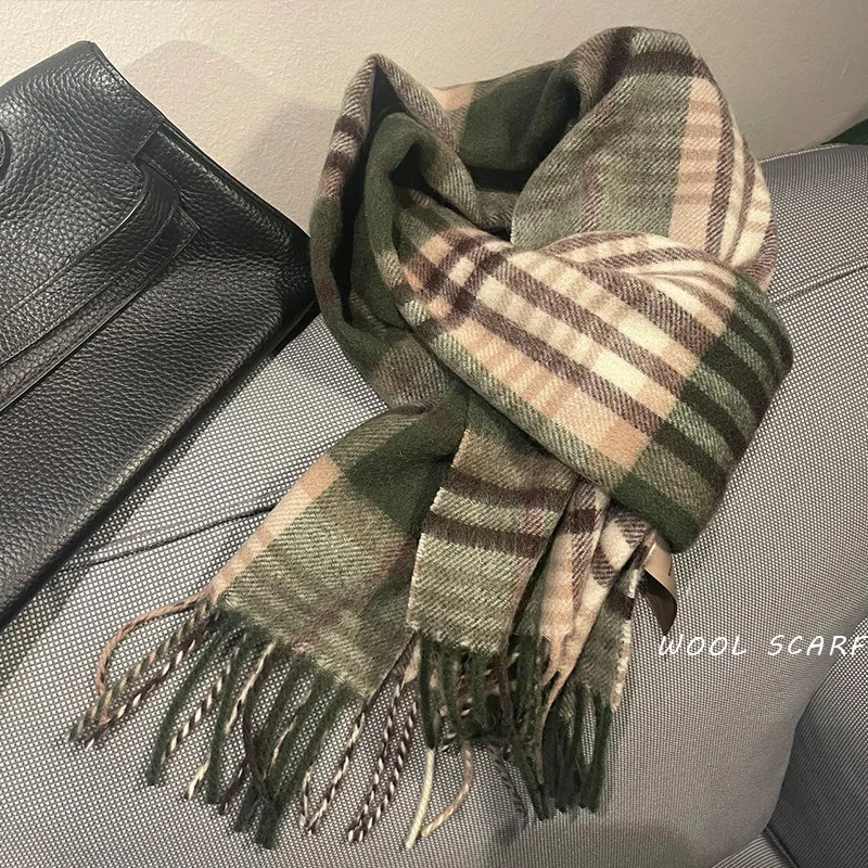 High Quality 100% Wool Scarf M - Muffler Men Wool ulasan dan harga
