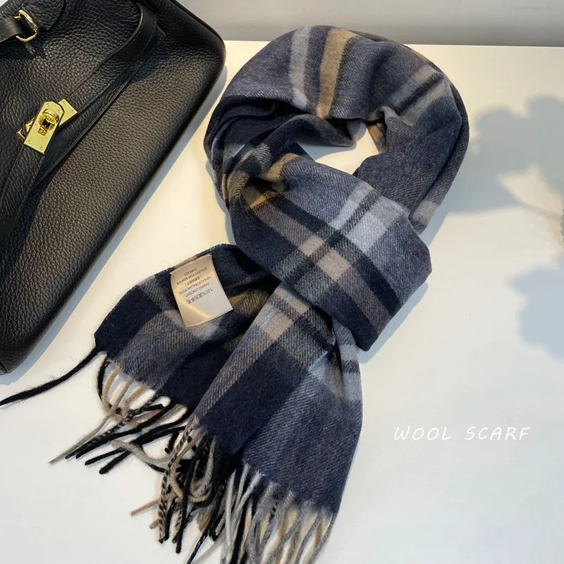 High Quality 100% Wool Scarf M - Muffler Men Wool ulasan dan harga
