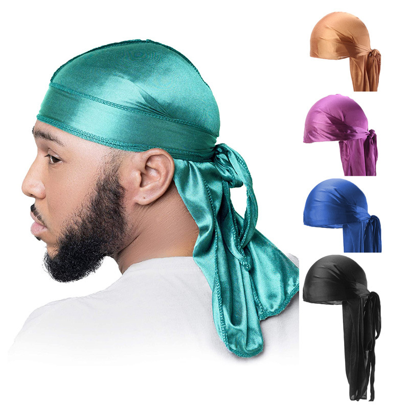 5Pcs New silk Durag Bandana Tu - Bandana Doo Rag ulasan dan harga