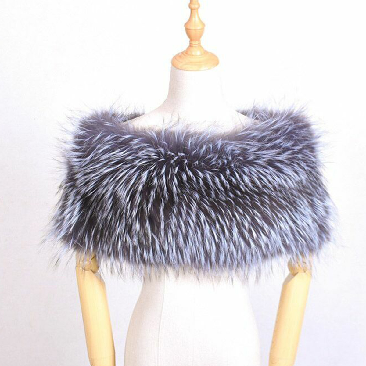 Natural Fur Bridal Shawl Fox F - Stole Wedding Shawl ulasan dan harga
