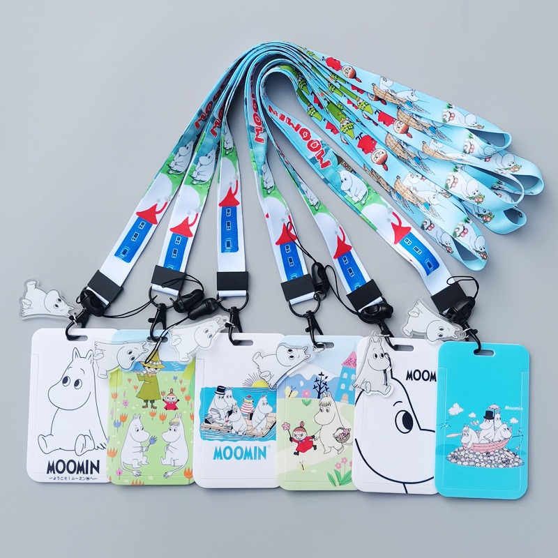 Moomin Cartoon Hard Card Holde - Lanyard Badge Holder ulasan dan harga