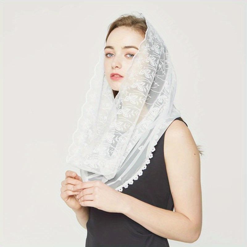 Women Chapel Veils Lady Mantil - Infinity Scarf Knit ulasan dan harga