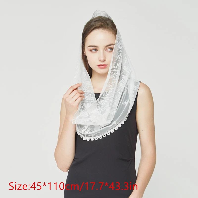 Women Chapel Veils Lady Mantil - Infinity Scarf Knit ulasan dan harga