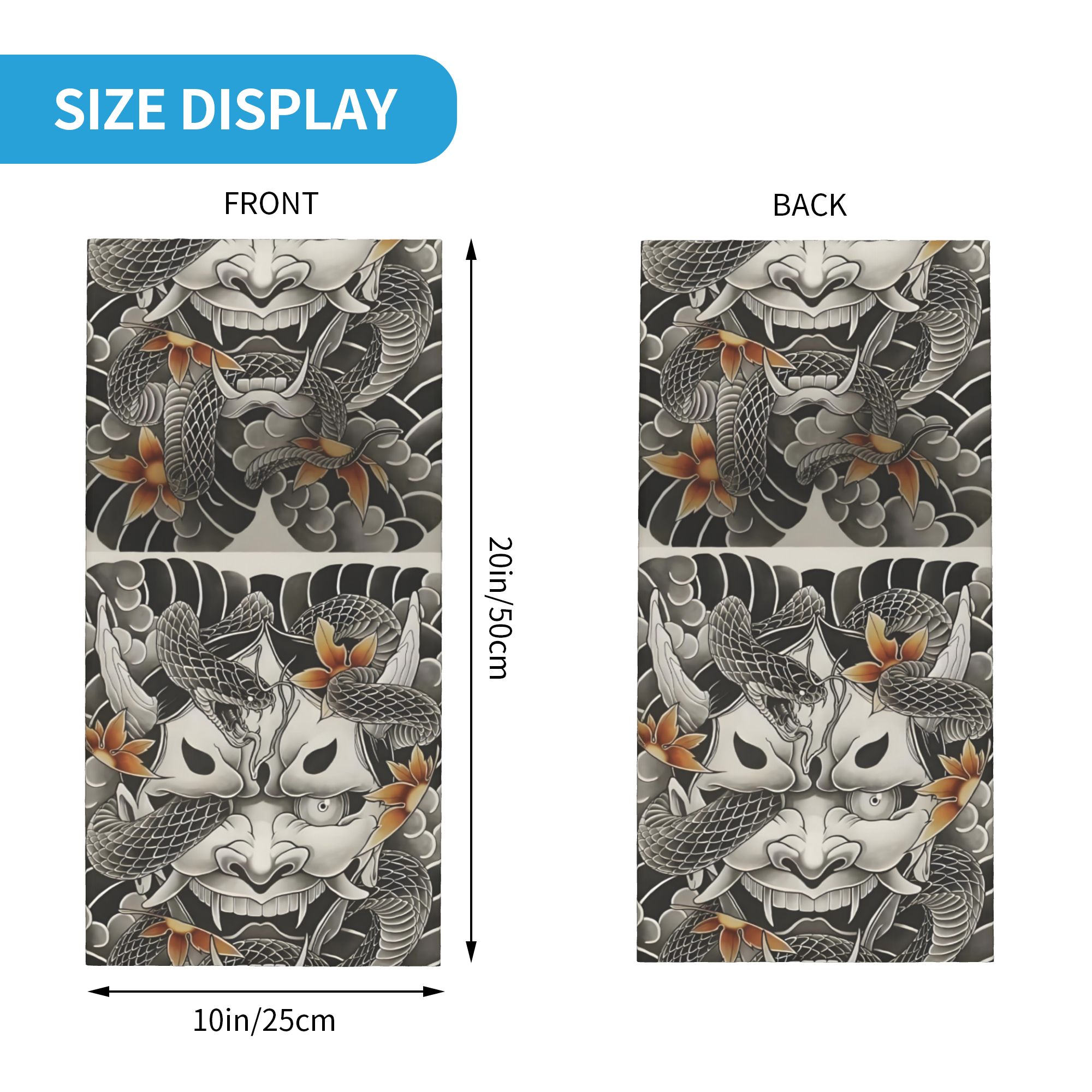 Custom Samurai Oni Demon Banda - Neck Warmer Tube ulasan dan harga