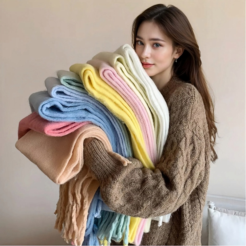 Winter Scarf for Women Cashmer - Woven Scarf Blanket ulasan dan harga