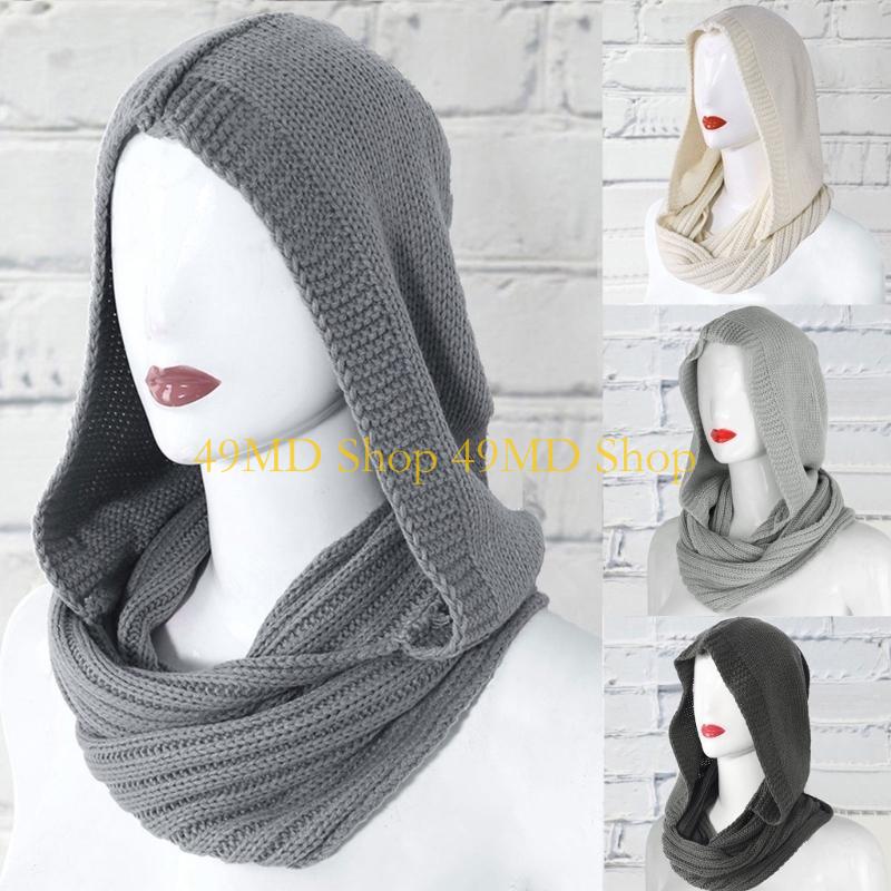 49MD Winter Hat for Women Hood - Infinity Scarf Knit ulasan dan harga