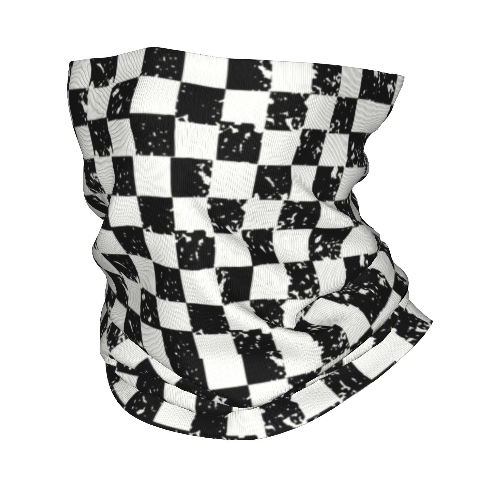 Custom Retro Checkered Flag Wi - Neck Warmer Tube ulasan dan harga