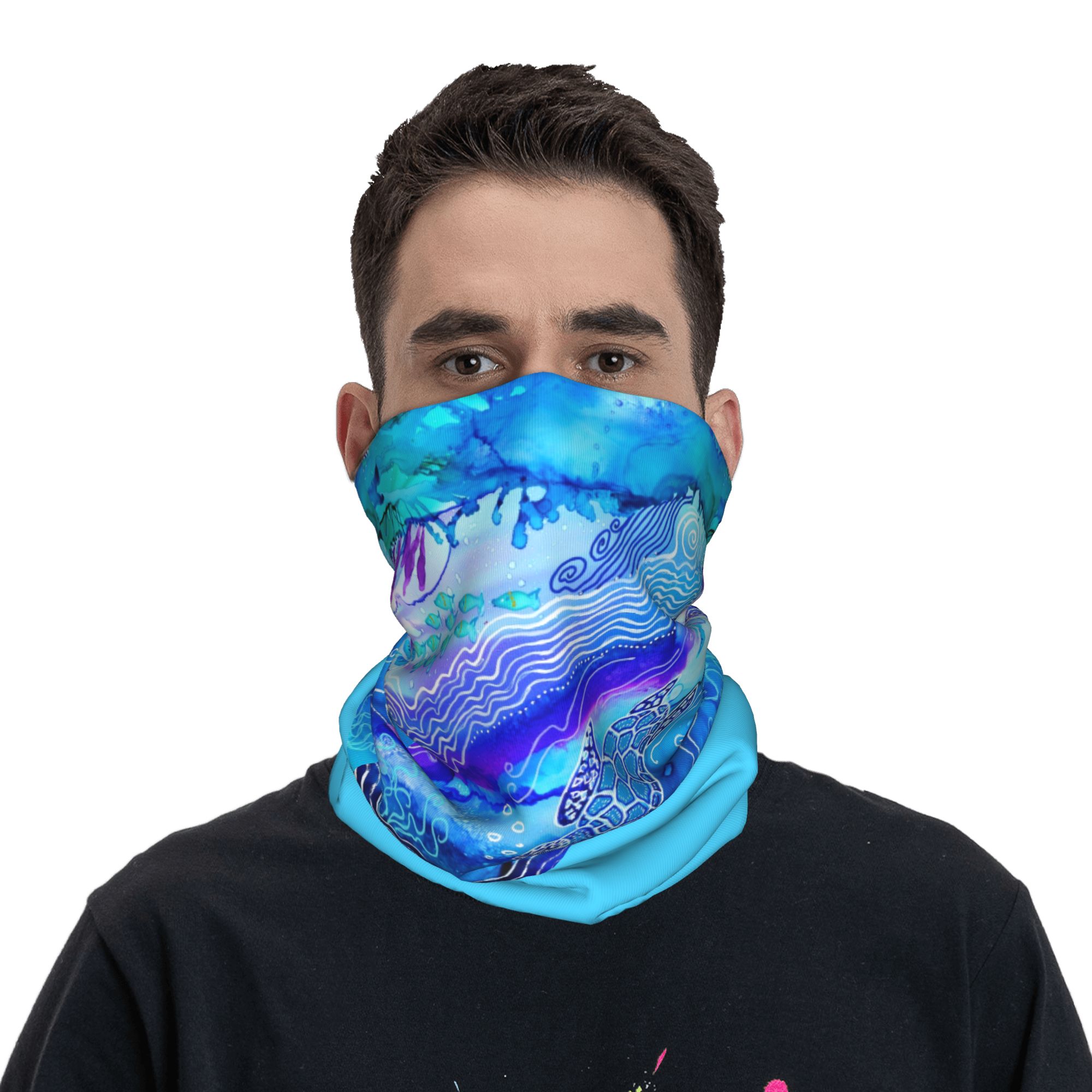 Custom Ocean Turtle Dive Winte - Neck Warmer Tube ulasan dan harga