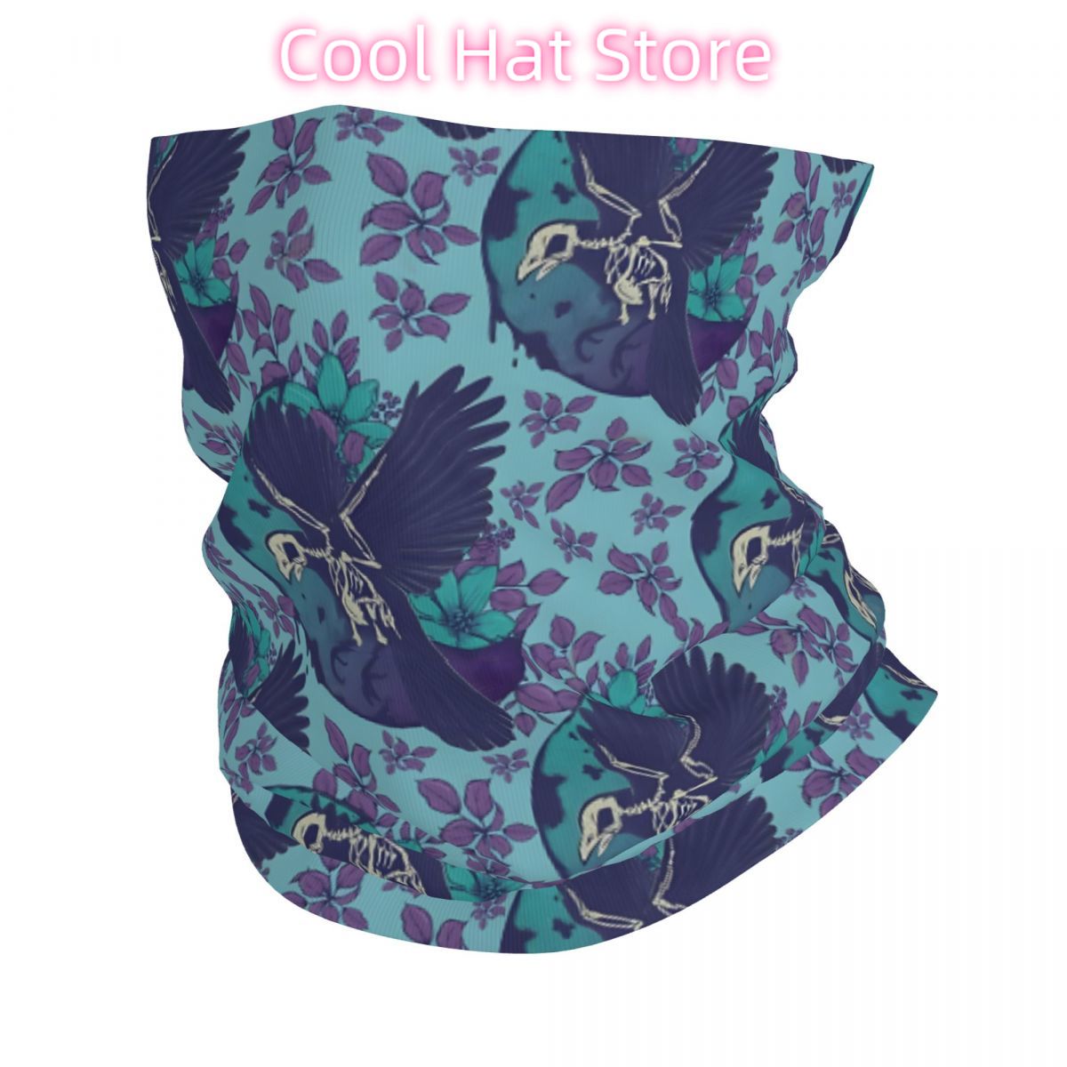 Raven Skeleton And Moon Headba - Neck Warmer Tube ulasan dan harga