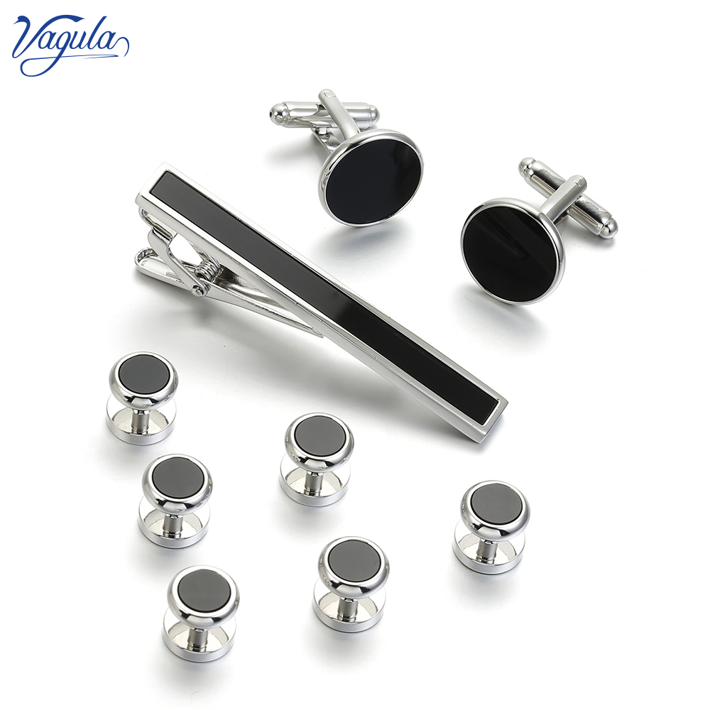 VAGULA 9 PCS Tie bar Cuff link - Tie Bar Set Gift ulasan dan harga