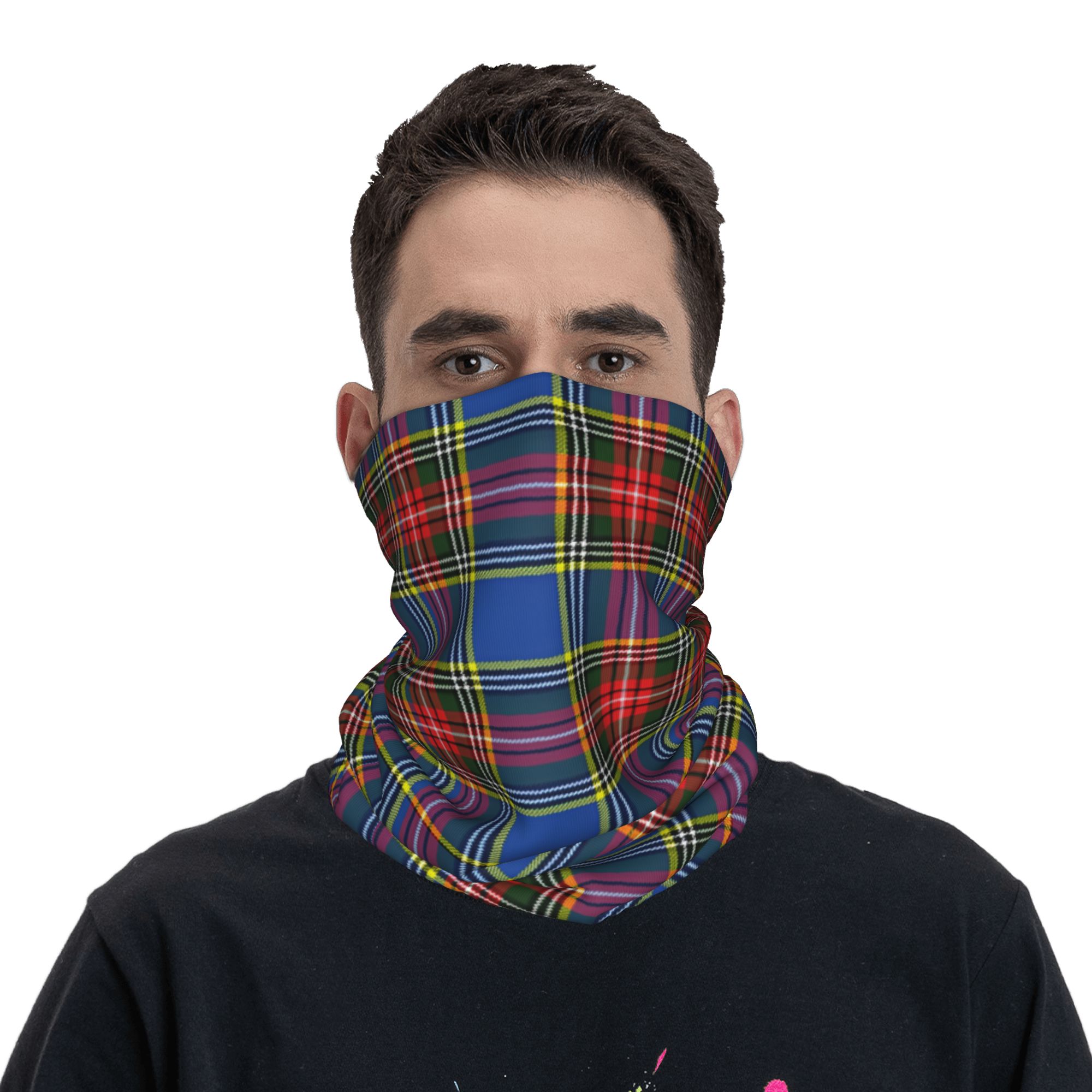 Custom Royal Tartan Plaid Wint - Neck Warmer Tube ulasan dan harga
