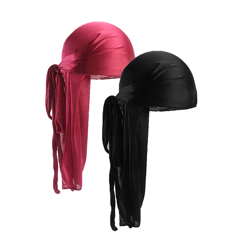 2 pcs Silky Satin Durags for M - Bandana Doo Rag ulasan dan harga