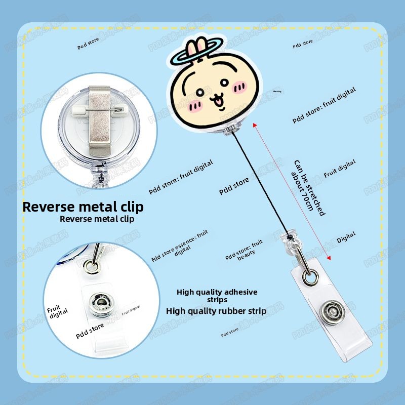 jiyi Retractable Badge Reel Ka - Lanyard Badge Holder ulasan dan harga