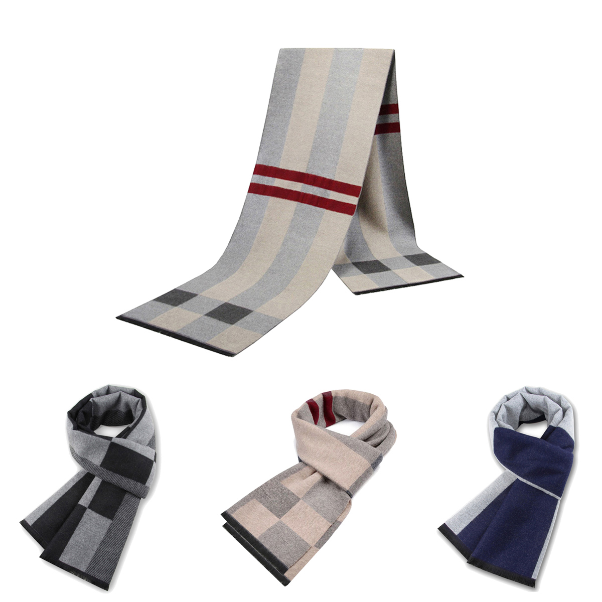 Men Scarf For Man Winter Copy  - Muffler Men Wool ulasan dan harga