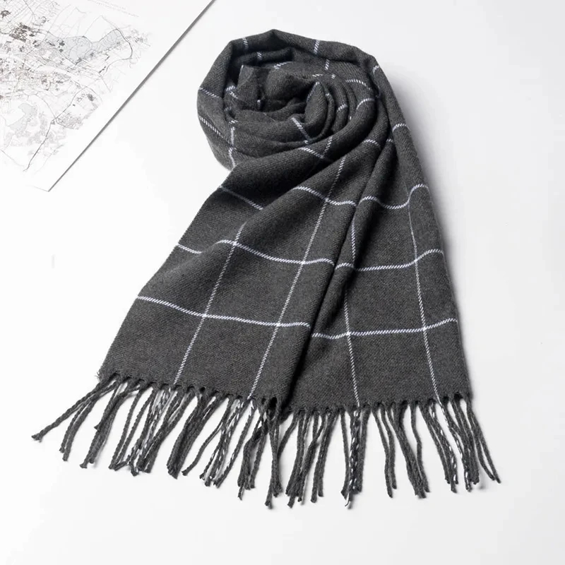 2024 New Winter Men Scarf Keep - Muffler Men Wool ulasan dan harga