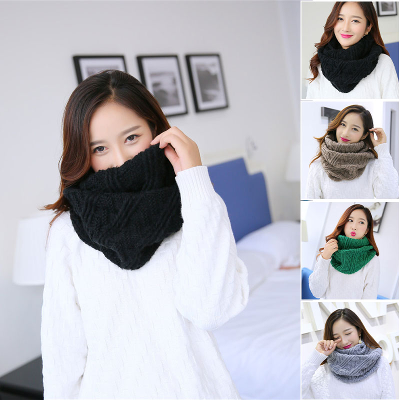 Unisex Winter Soft Chunky Knit - Infinity Scarf Knit ulasan dan harga